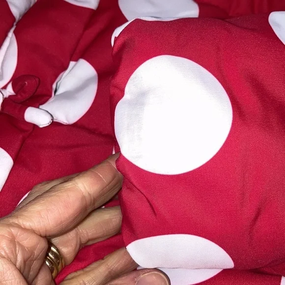 Disney store Minnie Mouse polka dot red white winter coat 7/8 - Picture 11 of 11